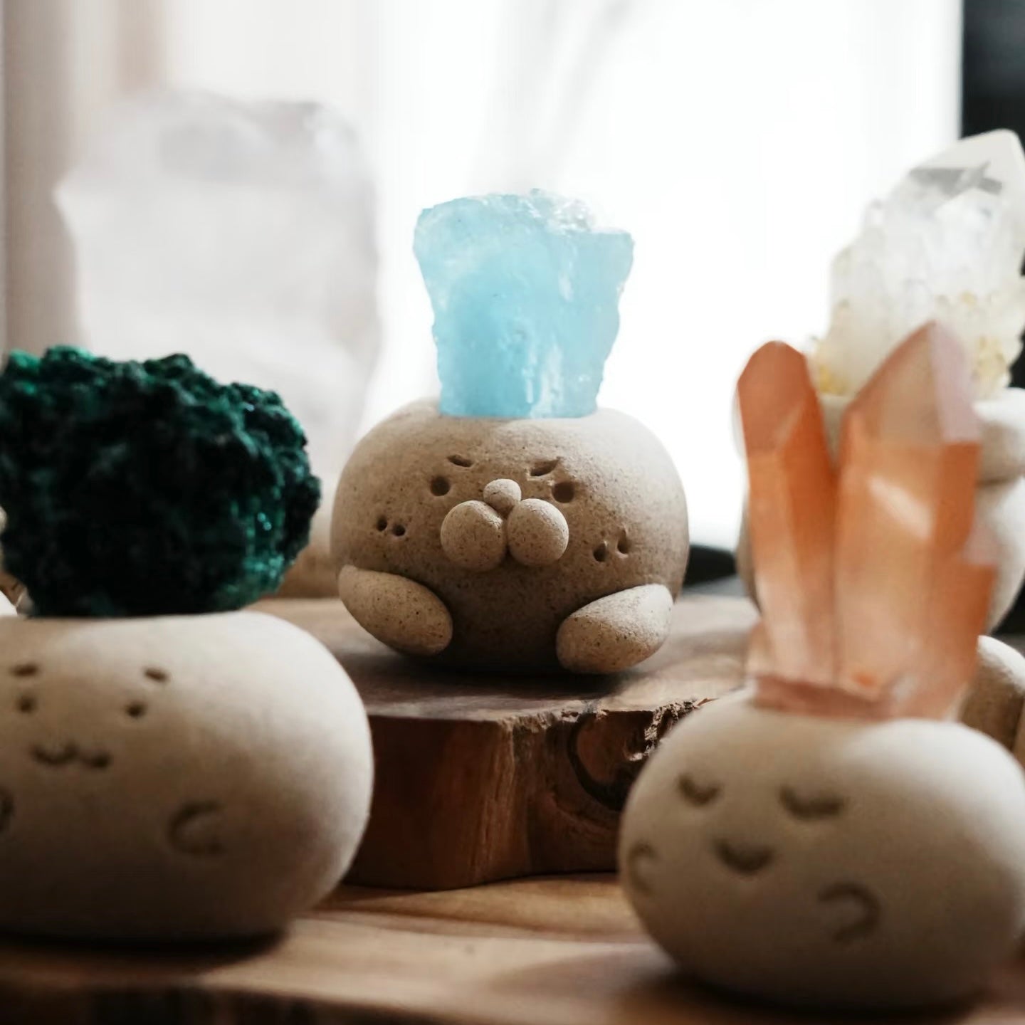 Aquamarine Mini Planter: Your Personal Tranquility Garden