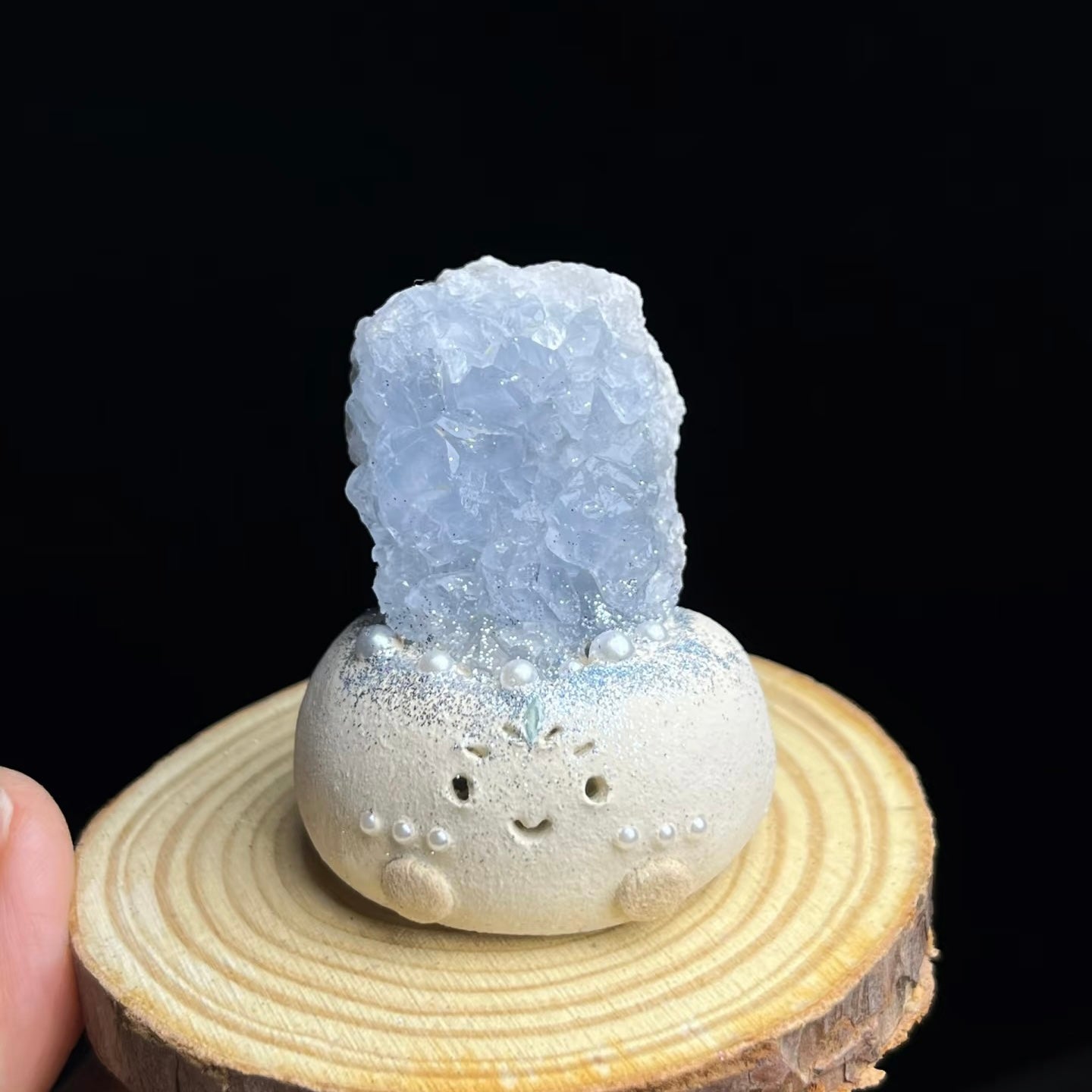 Aquamarine Mini Planter: Your Personal Tranquility Garden