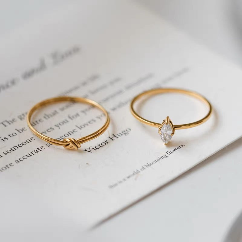 High quality Horse-eyes shape Moissanite diamond gold ring